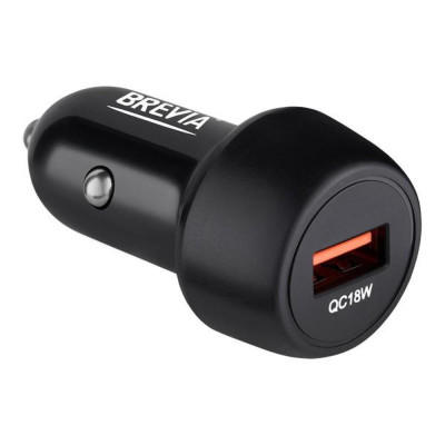 Автомобильное зарядное устройство Brevia ePower SingleDrive 18W 1xUSB-A