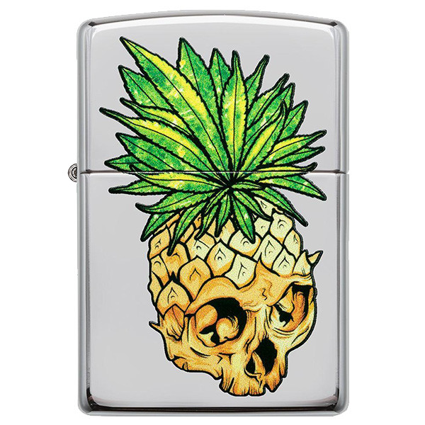 Зажигалка Zippo 250 Leaf Skull Pineapple (49241)  