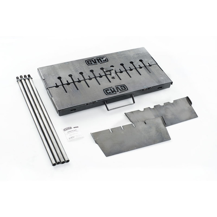 Мангал раскладной (кейс) СИЛА на 10 шампуров толщина 2 мм  