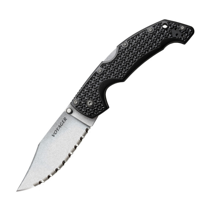 Нож Cold Steel Medium Voyager Clip Point Serr  