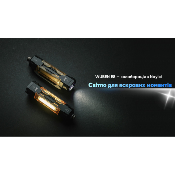 Фонарь Wuben E8, черный  