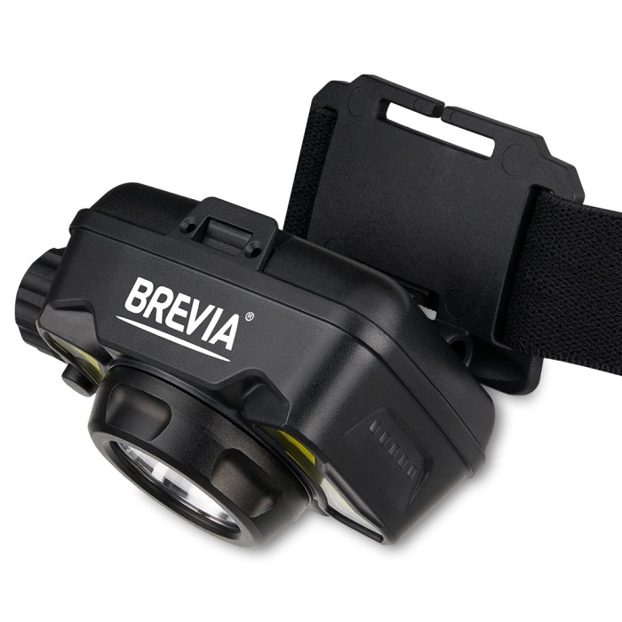 Фонарь налобный BREVIA 600Lm, 3W CREE XPG+COB, 1200mAh/3xAAA, White/Red (14450ERBX1)  