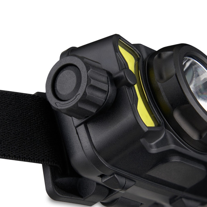 Фонарь налобный BREVIA 600Lm, 3W CREE XPG+COB, 1200mAh/3xAAA, White/Red (14450ERBX1)  