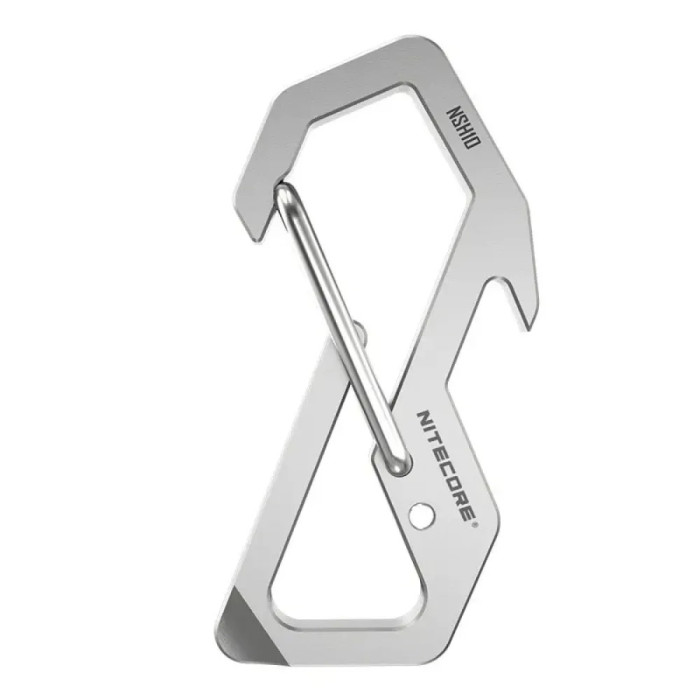 Карабин, мультитул Nitecore NSH10 (49мм, 3 функции), титановый сплав  