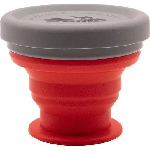 Стакан складной силиконовый с крышкой 200мл Tramp UTRC-126, terracota  