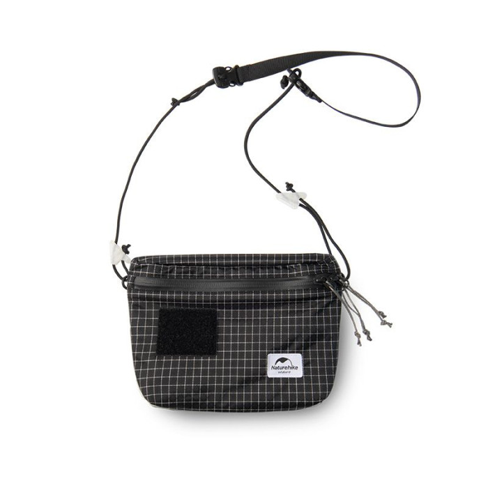 Сумка маленькая Naturehike NH20BB204, 3л, графит в клеточку  