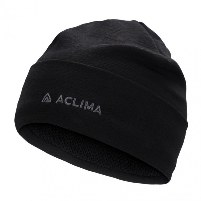Шапка Aclima WoolNet Original Beanie U Jet Black OneSize  