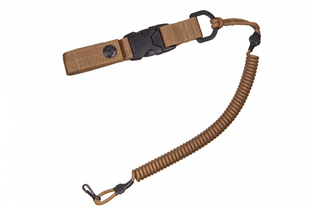 Тренчик страховочный с карабином быстросъемный, coyote brown  