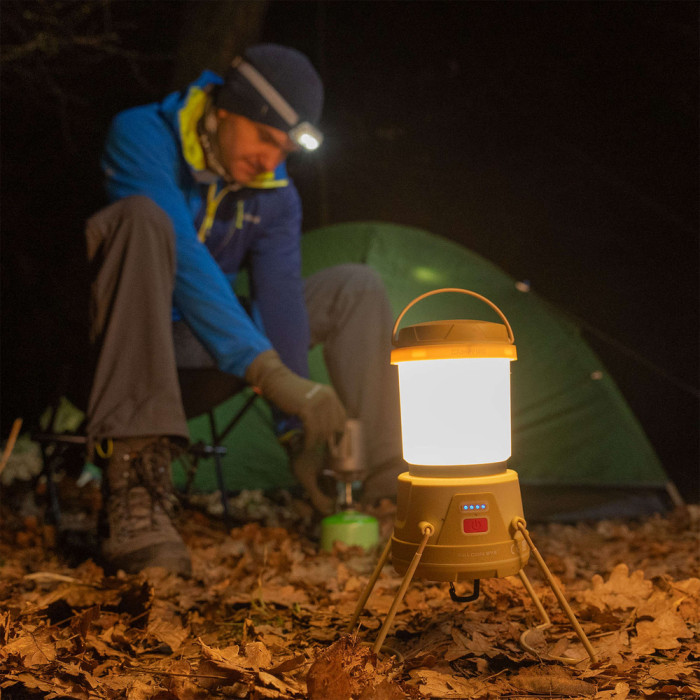 Фонарь кемпинговый Falcon Eye Campfire (1720 Lm) Cool/Warm White/Red LED Powerbank USB-C (FCL0032)  
