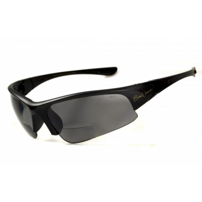 Очки BluWater Winkelman-1 polarized (+2.5 bifocal) (gray) черная бифокальная линза с диоптриями  