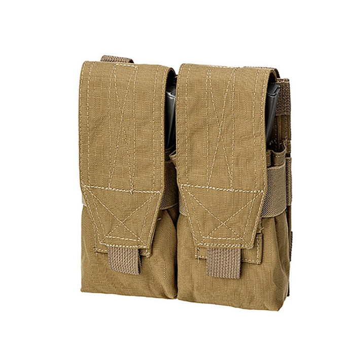 Подсумок Defcon 5 Porta Caricatore Doppio Molle M4/Ak Double 500d Nylon Rip Stop Ct Песочный (D5-M4AK-2CT)  
