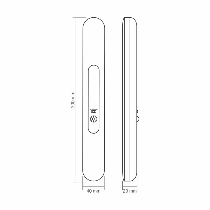 Светильник аккумуляторный с датчиком движения VIDEX VL-NL013W-SR  