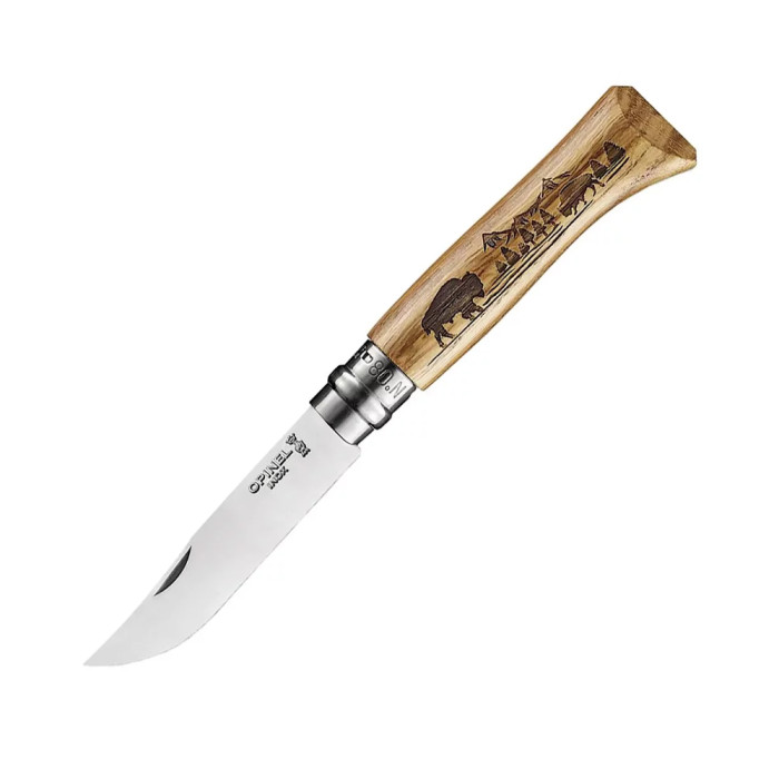 Нож Opinel №8 Animalia America Buffalo  
