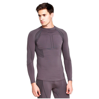 Термокофта мужская Accapi Polar Bear Long Sleeve Shirt High Neck Man 973 mud-black XL-XXL