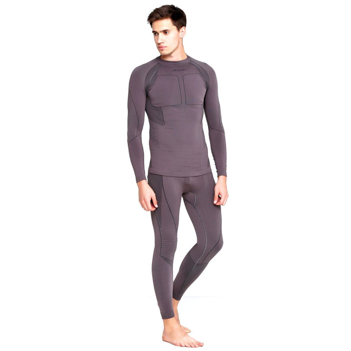 Термокофта мужская Accapi Polar Bear Long Sleeve Shirt High Neck Man 973 mud-black XL-XXL  