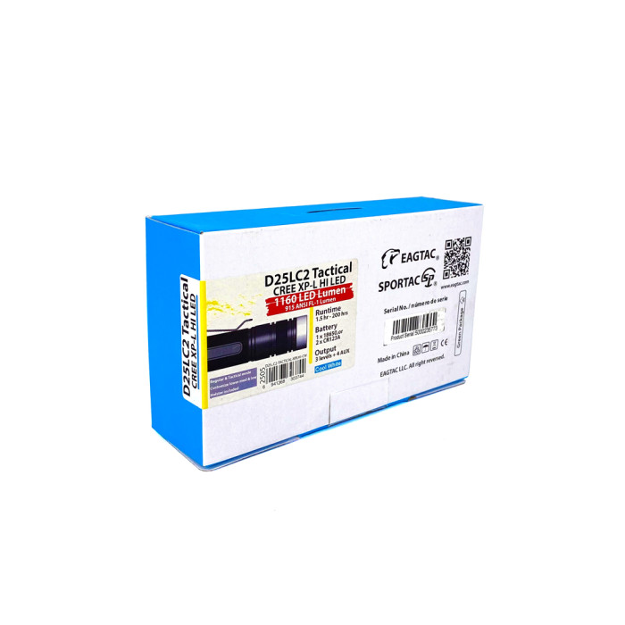 Тактический фонарь Eagletac D25LC2 XP-L HI CW,1160 Lm  