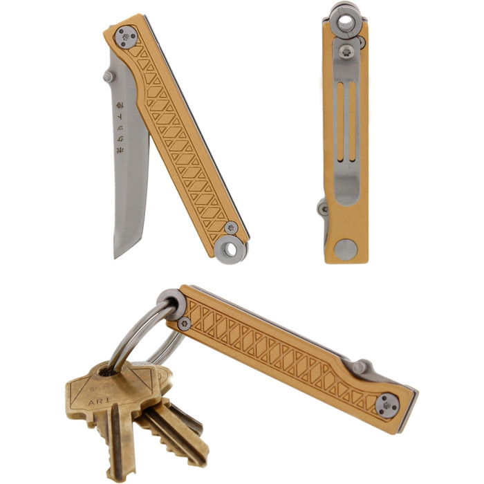 Нож StatGear Pocket Samurai, бронзовый  