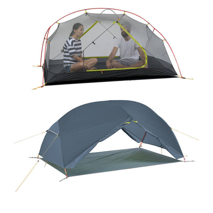 Палатка двухместная ультралегкая Naturehike Mongar UL NH19M002-J, синий  