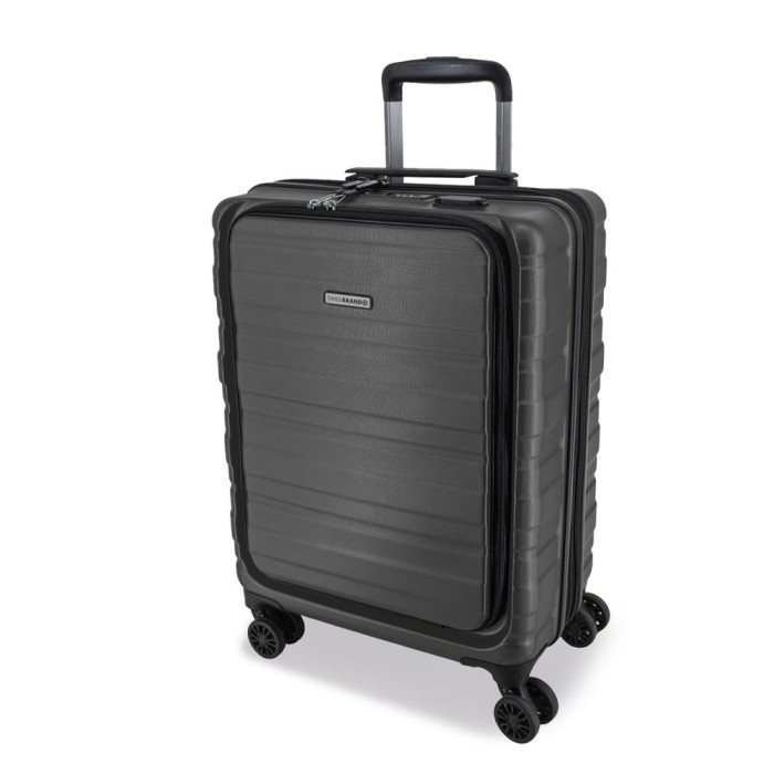 Чемодан Swissbrand Freya (S) Charcoal (SWB_LHFRE174S)  