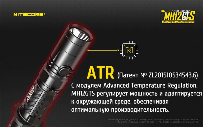 Фонарь Nitecore MH12GTS  