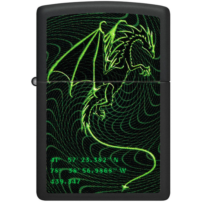 Зажигалка  Zippo 218 2022PFF Cyberpunk Dragon Design 48497  