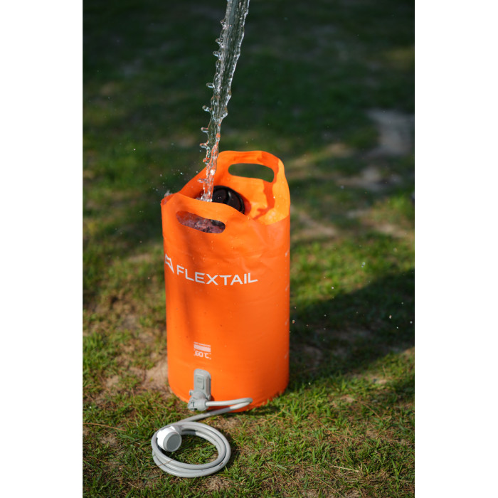 Душ портативный с емкостью и насосом Flextail Tiny Shower Bucket, 20л, оранжевый  