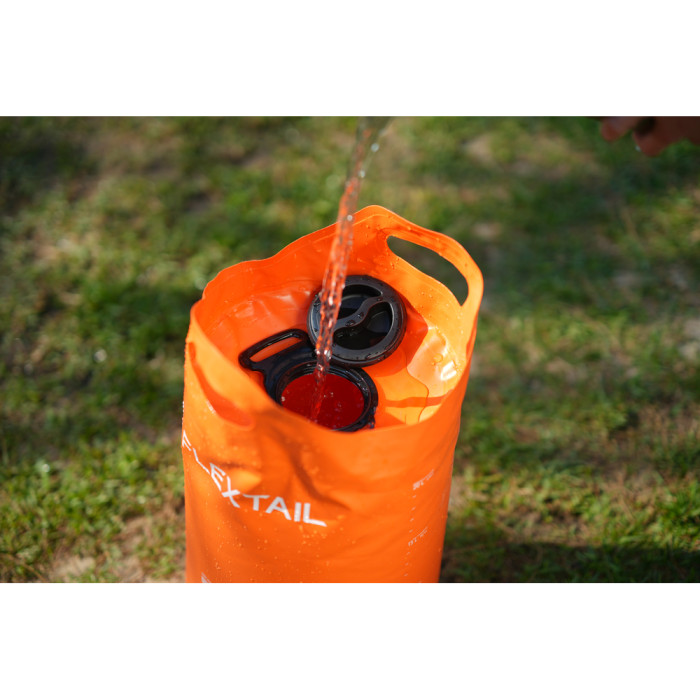 Душ портативный с емкостью и насосом Flextail Tiny Shower Bucket, 20л, оранжевый  