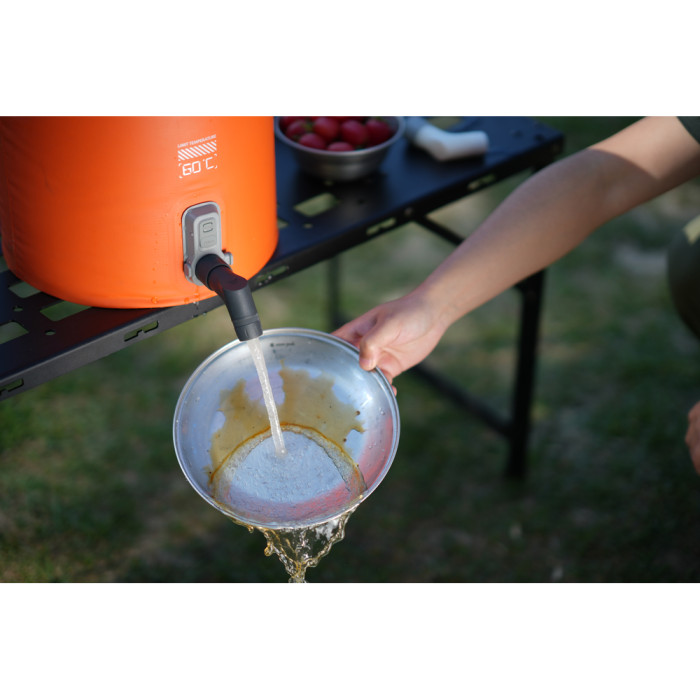 Душ портативный с емкостью и насосом Flextail Tiny Shower Bucket, 20л, оранжевый  