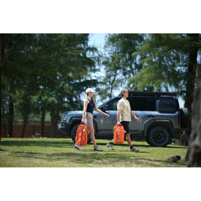 Душ портативный с емкостью и насосом Flextail Tiny Shower Bucket, 20л, оранжевый  