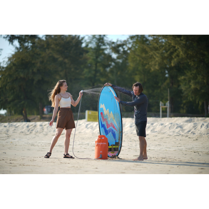 Душ портативный с емкостью и насосом Flextail Tiny Shower Bucket, 20л, оранжевый  