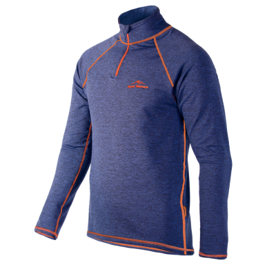 Пуловер Fjord Nansen Halsa Golf Men Navy Melange/Orange, XXL