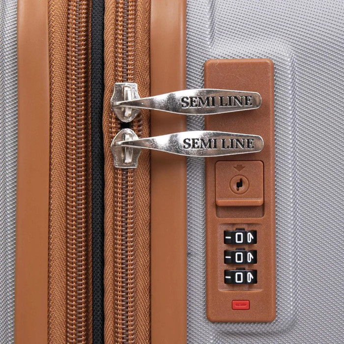 Чемодан Semi Line 24" (M) Light Grey (T5849-2)  