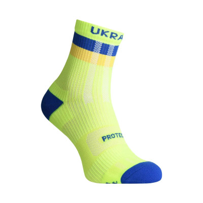 Компрессионные носки защитные летние Protector ShortDry Ultra New сине-салатовые S 36-39