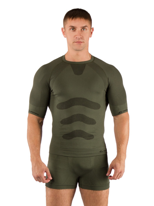 Футболка мужская Lasting Abel, зеленая, L/XL  