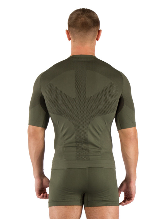 Футболка мужская Lasting Abel, зеленая, L/XL  