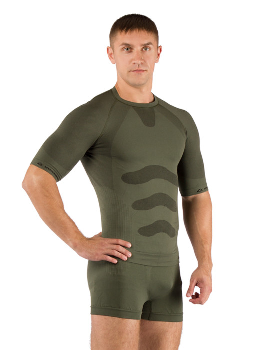 Футболка мужская Lasting Abel, зеленая, L/XL  