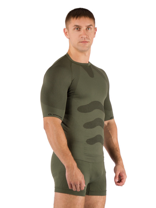 Футболка мужская Lasting Abel, зеленая, L/XL  