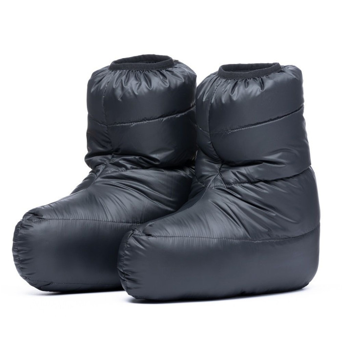 Носки пуховые Turbat Down Socks dark gray/light green - L - серый/салатовый  