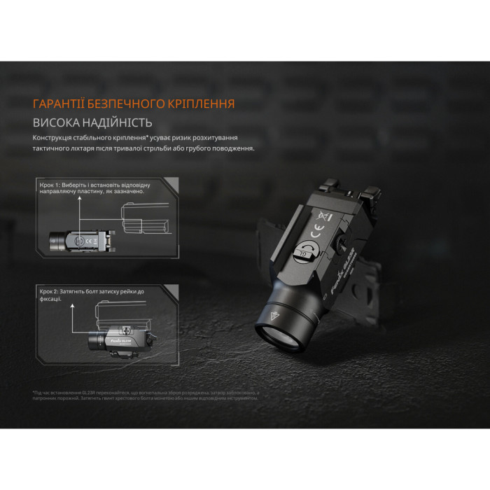 Фонарь к пистолету Fenix ​​GL23R с лазерным прицелом  