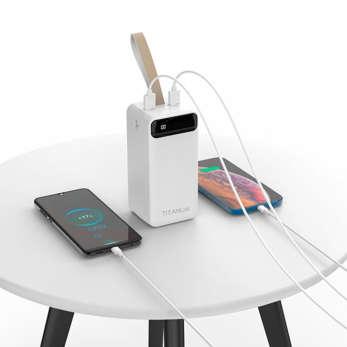 Повербанк TITANUM 741 White 50000mAh  
