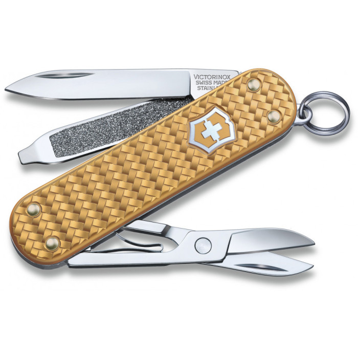 Нож Victorinox Сlassic SD Precious Alox Brass Gold 06221.408G 