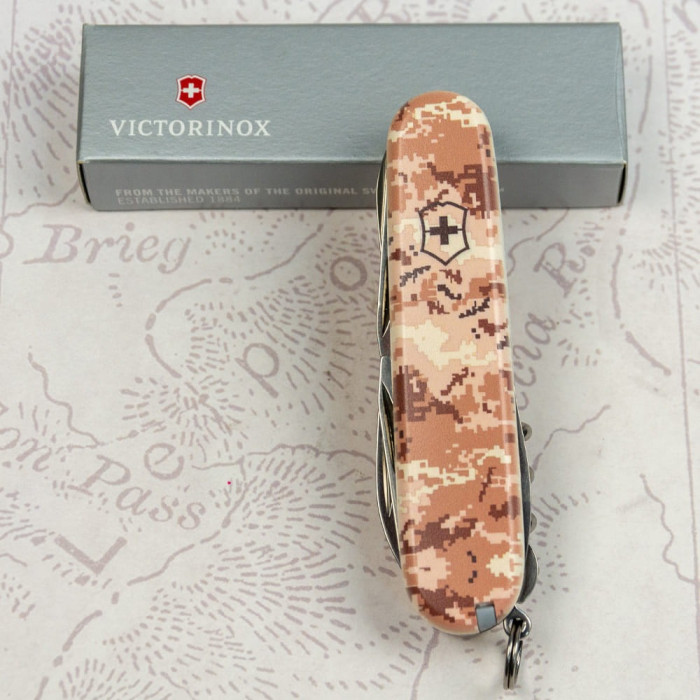 Складной нож Victorinox CLIMBER ARMY Пиксель песочный 1.3703.7.W3944p  
