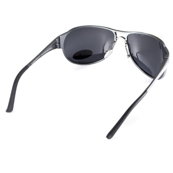 Очки BluWater Alumination-3 Gun Metal Polarized (gray) черные  