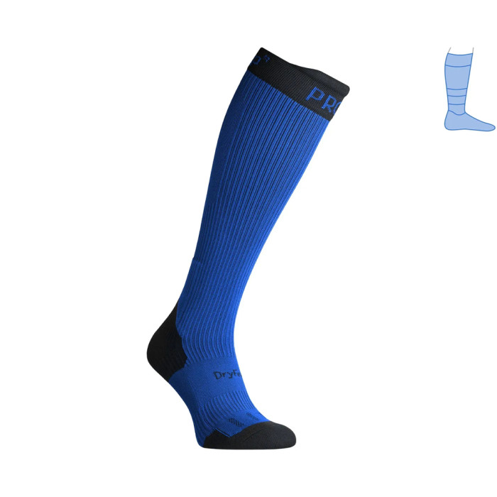 Компрессионные гольфы защитные демисезонные Protector LongDry PRO черно-синие M 40-43  