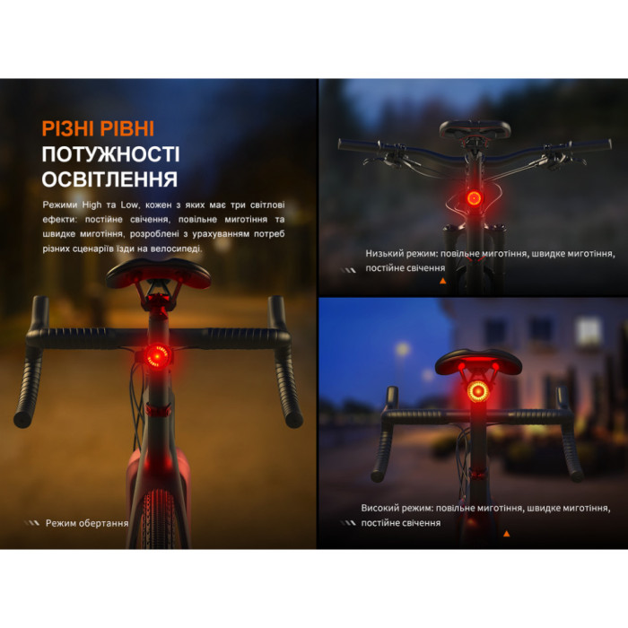 Велофара задняя Fenix ​​BC06R (Открытая упаковка)  