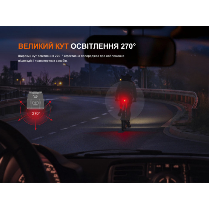 Велофара задняя Fenix ​​BC06R (Открытая упаковка)  