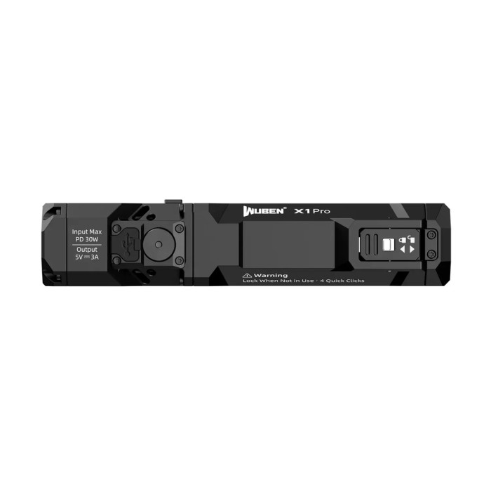 Фонарик ручной Wuben X1 PRO Black  