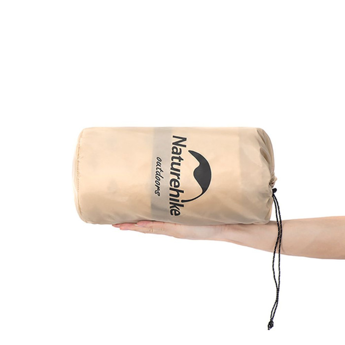 Коврик самонадувающийся с подушкой Naturehike NH15Q002-D, 25мм, бежевый  