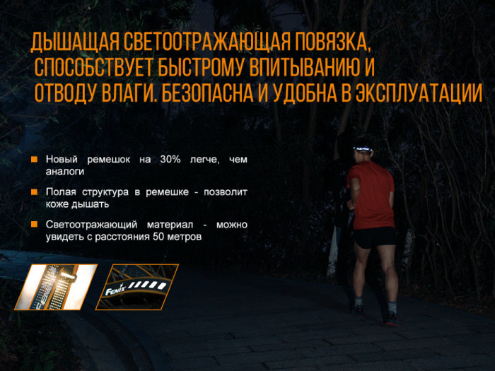 Фонарь Fenix HL18R Cree XP-G3 (синий)  