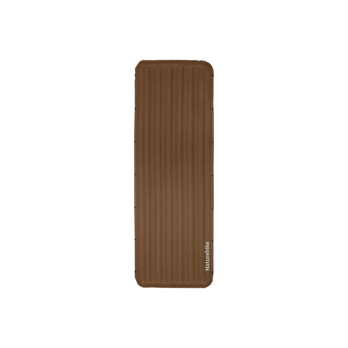 Матрас надувной одинарный Naturehike CNK2450WS034, 95 мм, с мешком для надувания, коричневый  